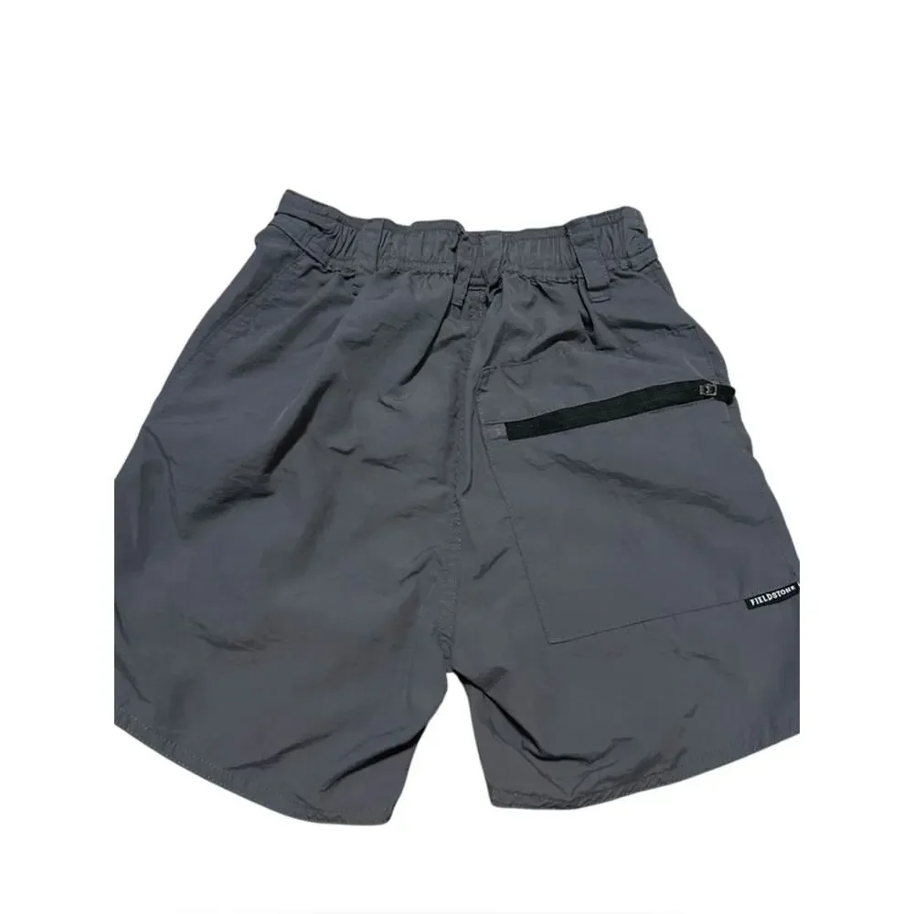 Fieldstone Little Boys Youth Small Gray Baggy Shorts